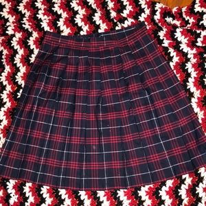 Uniform skirt dark blue red and white